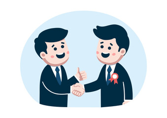 Boss informs subordinate about promotion