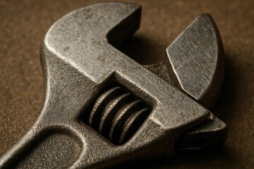 Rusty Adjustable Wrench