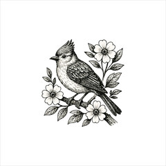 vector illustration of a bird