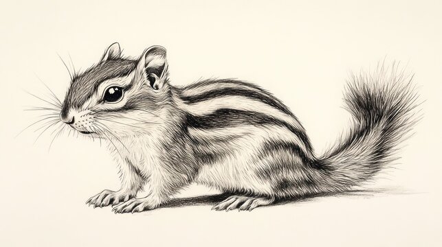 Detailed chipmunk sketch (1)