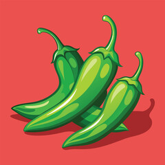 Chile vector art illustration.