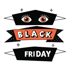 Black Friday creative sale banners set with eyes designs grabs attention instantly, combining bold typography and striking eye graphics to boost engagement and drive shoppers in style.
