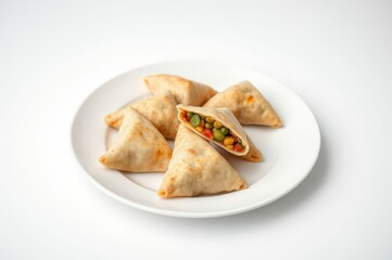 Studio Shot of Samosas