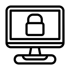 a series of icons containing security controls, protection, passwords, security technology