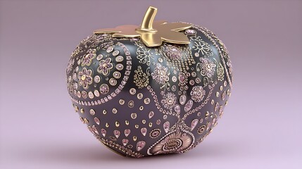 JewelEncrusted Tomato Luxury Food Still Life.