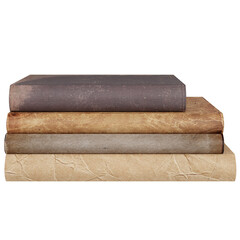 old books isolated on white