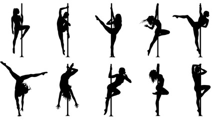 Silhouettes of Strength: Pole Dance Elegance