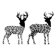 Deer Animal Mandala, Animal Silhouette