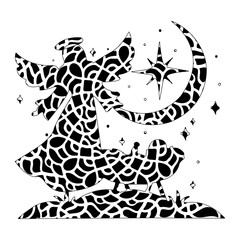 Nativity Animal Mandala,Animal Silhouette