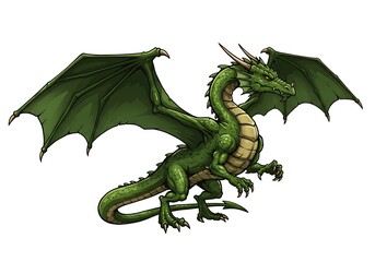 Obraz premium Emerald Majesty in Flight