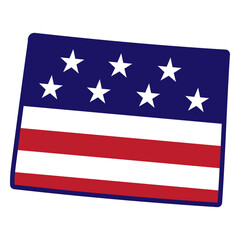 Wyoming state color stroke