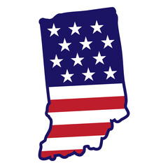 Indiana state color stroke