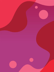 Abstract wave gradient three-dimensional pink vector background