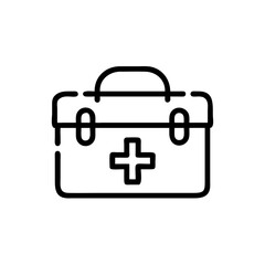 Icon of a doctorchest / first aid kit