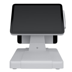 computer monitor isolated on white background