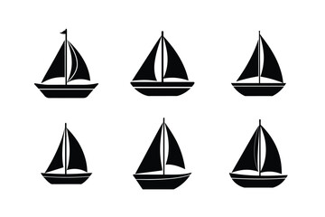 simple cartoon sailboat artwork