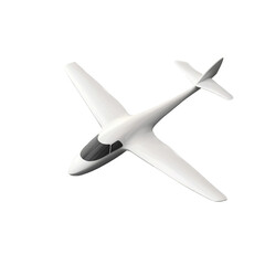 Glider isolated on white and transparent background.