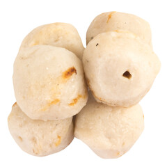 fish balls Grilled  isolated on white background