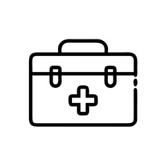 Obraz premium Icon of a doctorchest / first aid kit