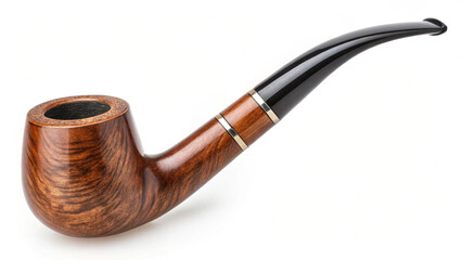 tobacco pipe isolated on white background