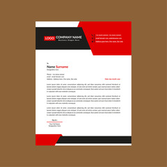 Modern Letterhead Design. Dynamic Layout Display for Promotion.