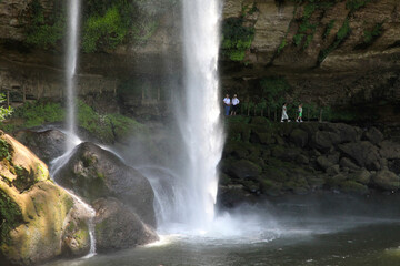 Obraz premium Misol Ha waterfalls, touristic Palenque, Chiapas
