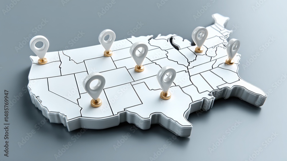 Poster a map with a light bulb symbolizing decentralized lending interface icon concept for peer interactio