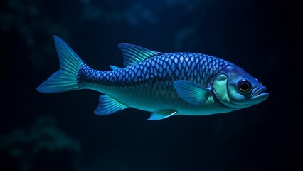 Fototapeta premium Underwater close-up of a single fish