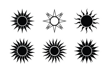 Sharp Geometric Abstract Vector Sun Icon