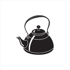 Silhouette of a Classic Teapot