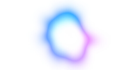 Abstract neon glowing color gradients shape cutout on transparent background, neon wave fluid overlay effect, light leaks, film grain texture, blurred color effect bright neon light beams effect