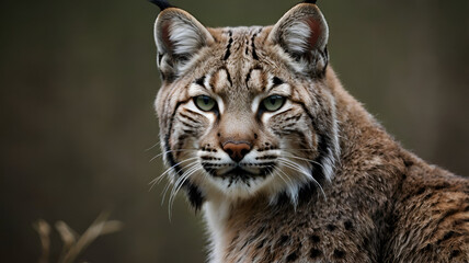 Obraz premium A beautiful Bobcat closeup photo