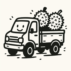 doodle carrying durian