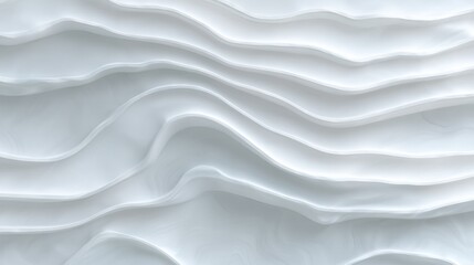 Fototapeta premium Abstract White Wave Texture: Serene Minimalist Background