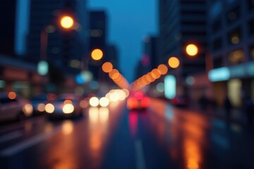 Blurred cityscape at night, bokeh lights, urban scene, abstract city background , abstract city, background texture, night bokeh