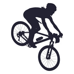 Fototapeta premium Bmx bicycle sport silhouette