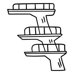 Swimming diving boards multiple stroke