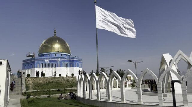 biggest Afghanistan flag In Kabul 