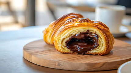 A Flaky Buttery Pain Au Chocolat with Melted Chocolate 1667e1db 0bd5 4c92 Bed4 9a0825bd5edc 2