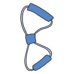 Fitness elements stretching band color stroke