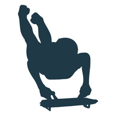 Bobsleigh winter sport silhouette