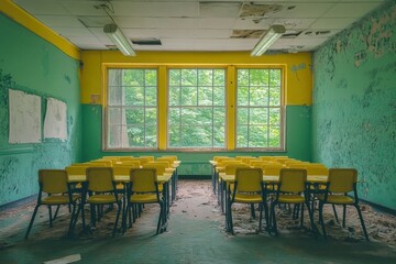 Abandoned Classroom Interior