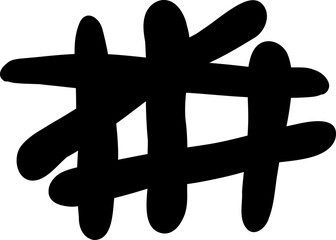 Grid scribble with soft rounded bar ends