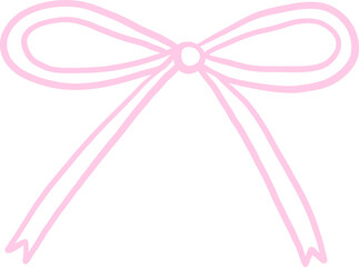 Tall ribbon bow with long symmetrical tails