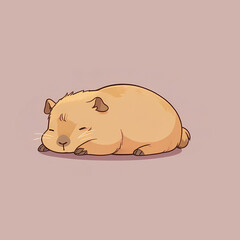 Capybara sleeping