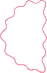 Curved Asymmetric Blob Frame with Vertical Flow