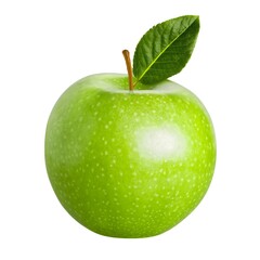 green apple isolated on white