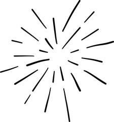 Obraz premium Star Flare Sparkle with Pointed Tips