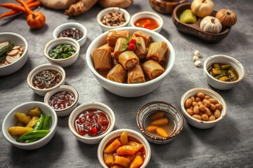 Traditional Azerbaijani Dinner Spread