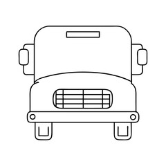yellow school bus icon, yellow school bus vector illustration-simple illustration of yellow school bus, perfect for yellow school bus logos and icons